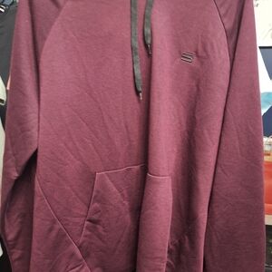 Men's Burgundy Hoodie with Logo